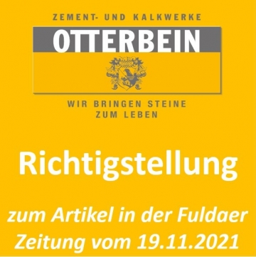 19.11.2021: Richtigstellung zum FZ-Artikel vom 19.11.2021 