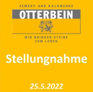 25.05.2022: Stellungnahme / Information