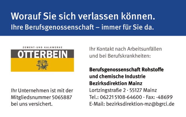 Versichertenkarte Berufsgenossenschaft Rohstoffe und chemische Industrie