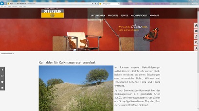 Anlegung von Kalkhalden für Kalkmagerrasen 