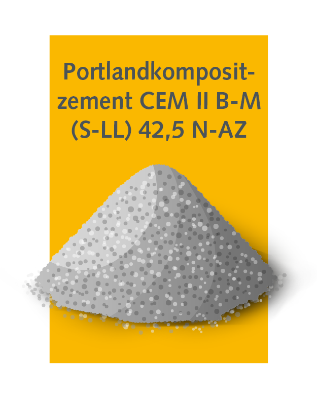 Portlandkompositzement CEM II B-M (S-LL) 42,5 N-AZ
