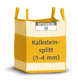 Kalksteinsplitt aus Muschelkalk, definierte Körnung 1-4 mm, Winterstreugut, (Zier-)Abdeckung,Wegebefestigung