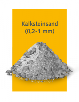 hochwertiges Kalksteinsand, Abdeckung Silomiete, Muschelkalk, OTTERBEIN