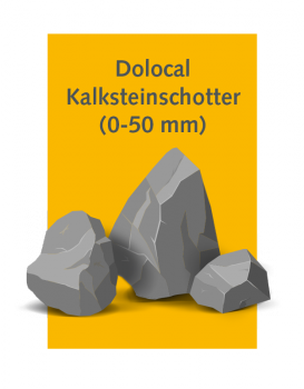 Kalksteinschotter, mittlerer Muschelkalk, 0 - 50 mm, stabile Untergründe, Erbau, Wegebau, OTTERBEIN