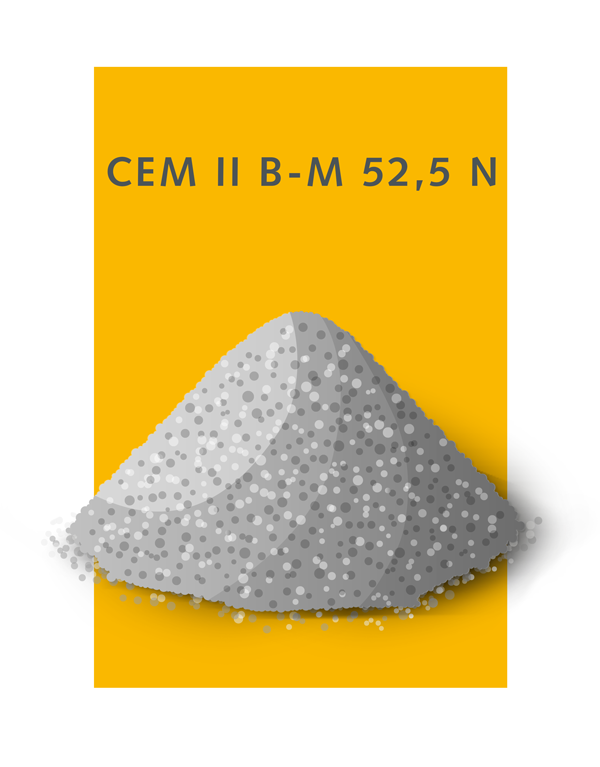 Otterbein, hochwertiger Zement, co2-reduzierter Zement, CEM II 52,5N