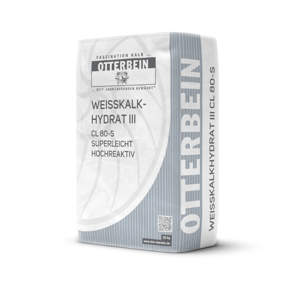 Apfelkalk, Weißkalkhydrat CL 80, Bindung von CO2 in Fruchtlagerräumen.Sack ohne Plastikhülle, OTTERBEIN